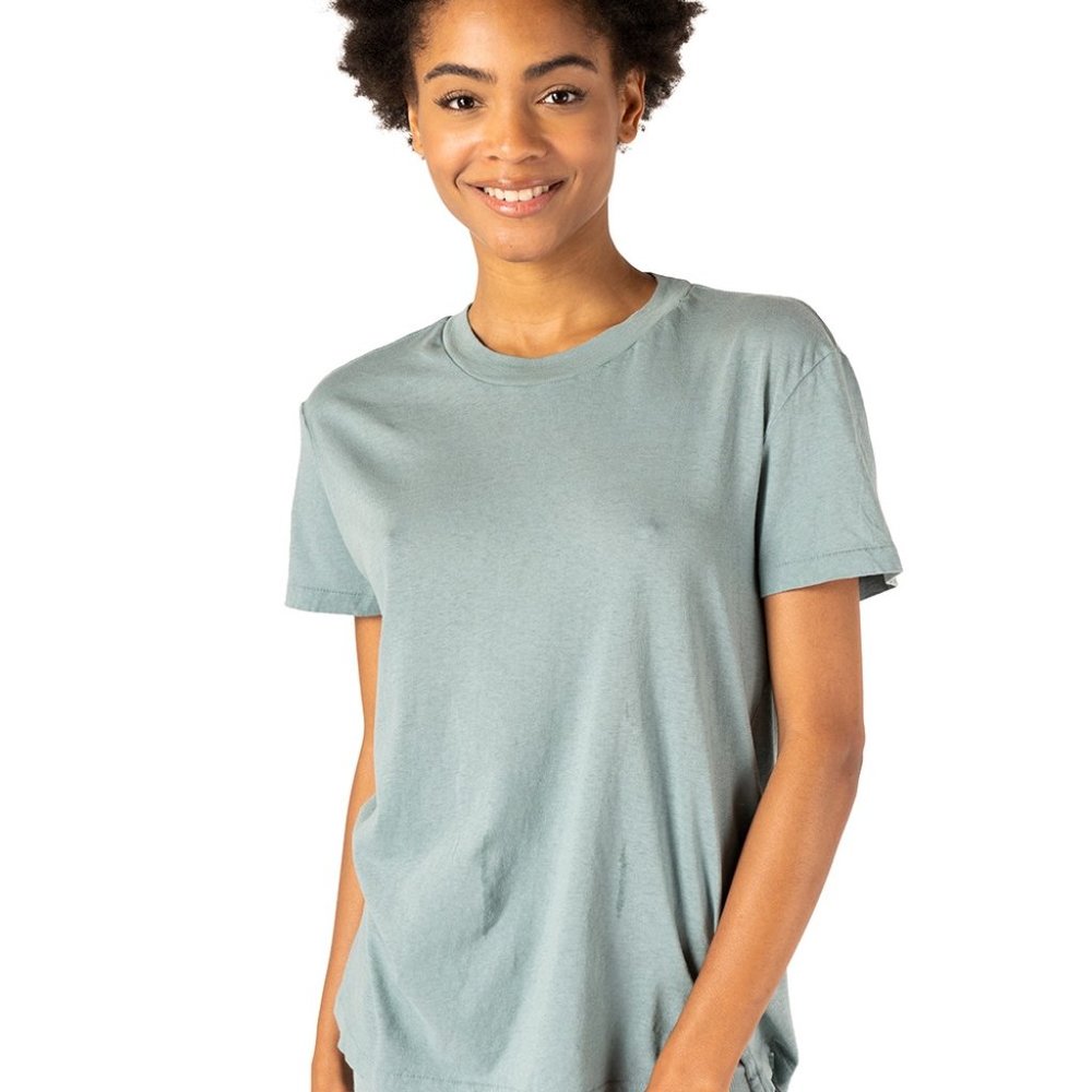 Bassike Regular Classic Short Sleeve T Shirt - Lagoon
